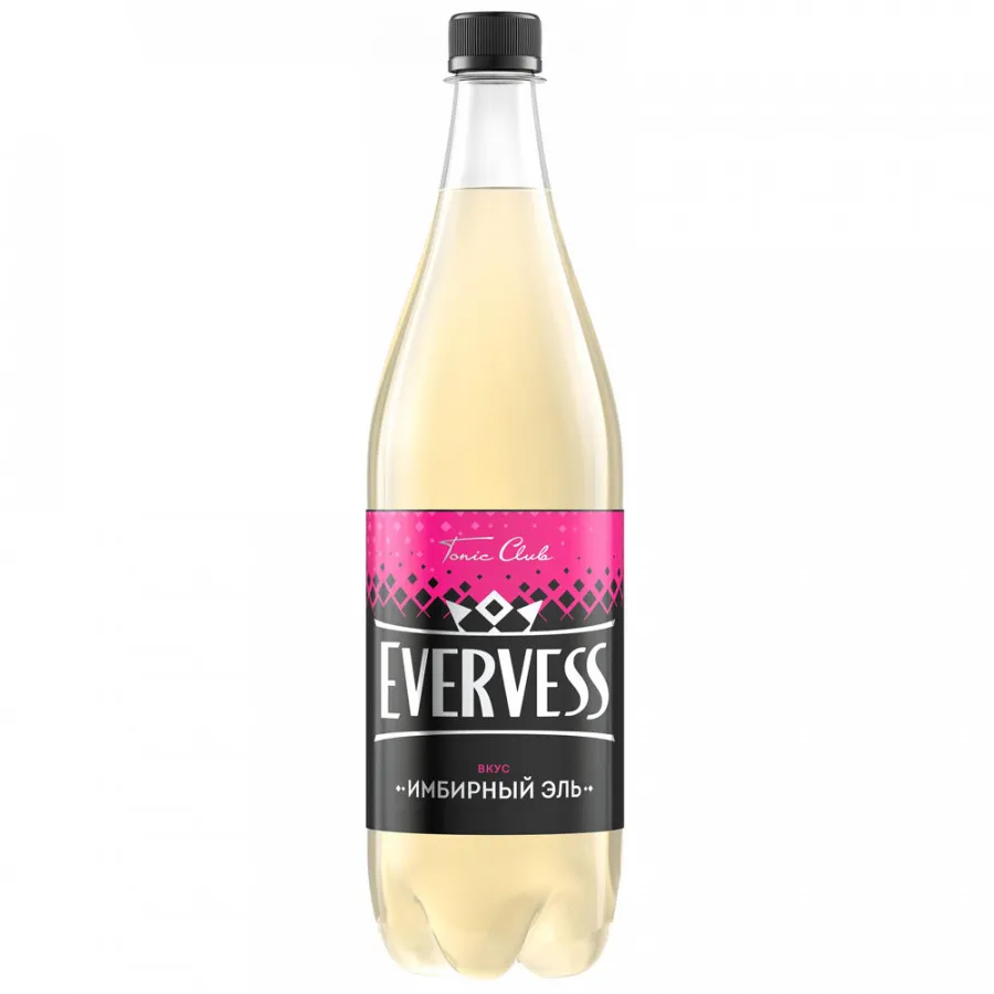 Напиток Evervess Имбирный эль, 1 л напиток evervess вкус имбирный эль 0 33 л