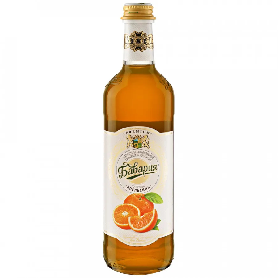 цена Напиток газированный Бавария Premium Апельсин, 0,5 л