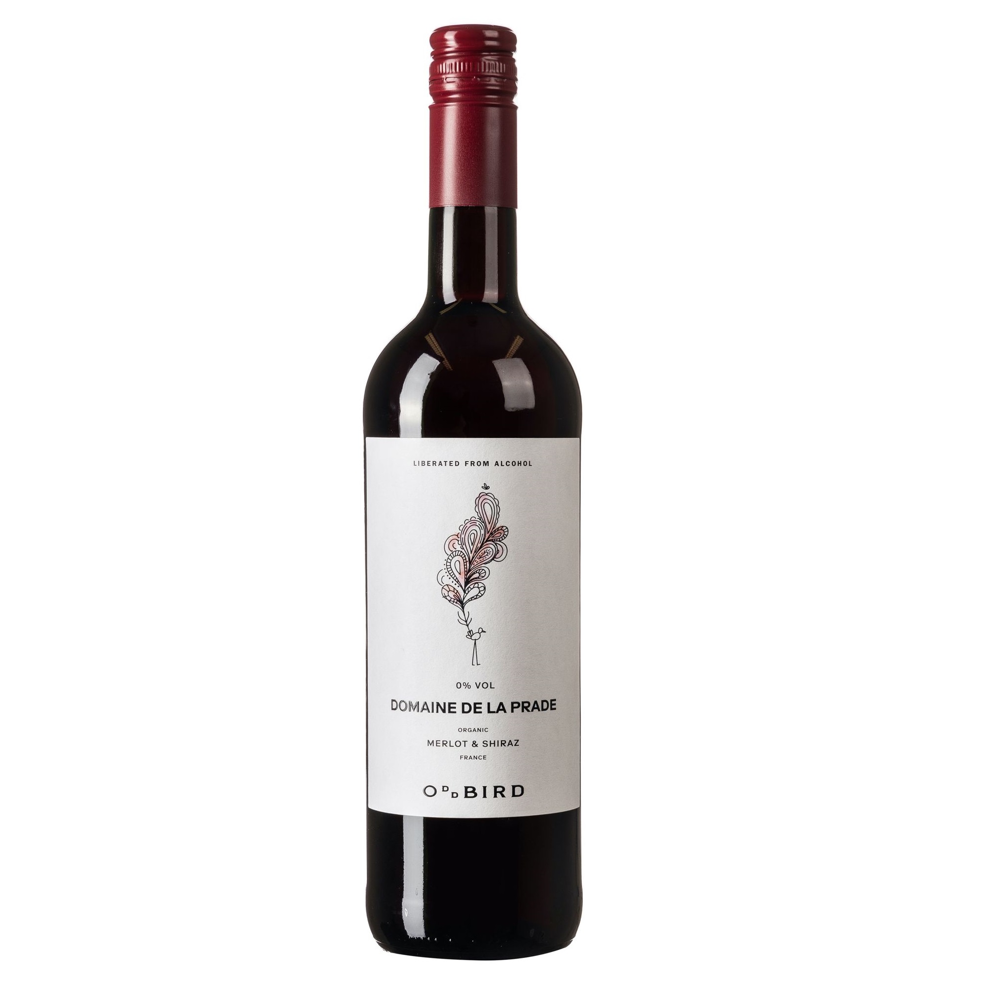 Вино безалкогольное красное сухое Oddbird Domaine de la Prade 0,75 л