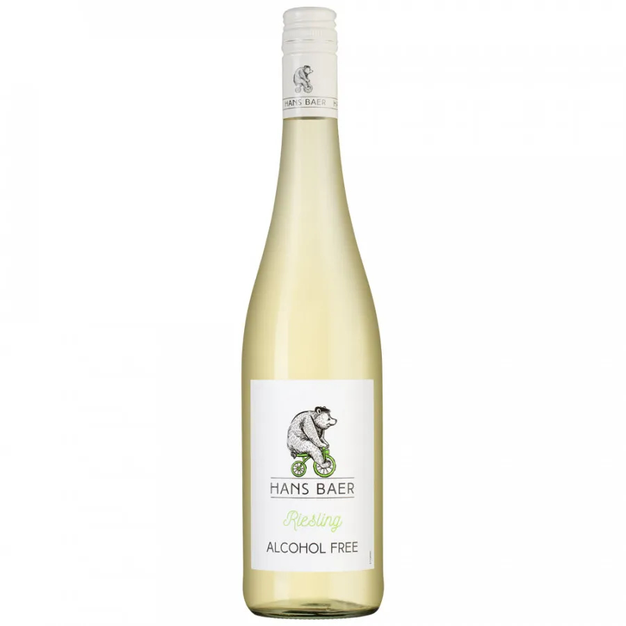 Вино безалкогольное Hechtsheim Hans Baer Riesling белое, полусухое, 0,75 л