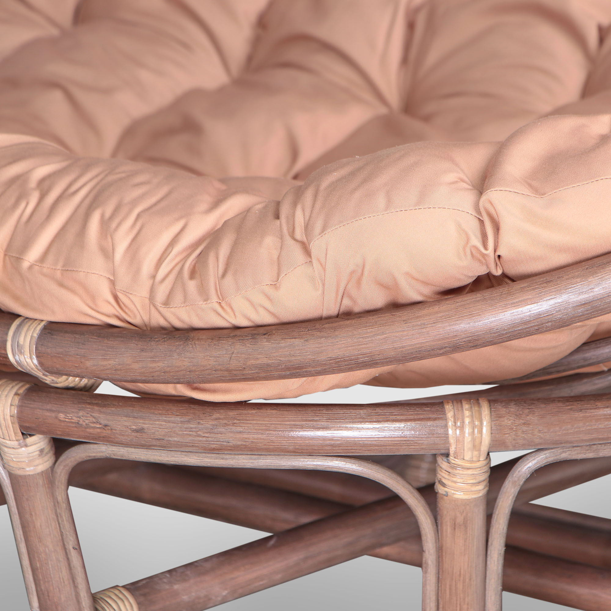 Кресло-мамасан Rattan Grand NIdo Brown с подушкой 175х110х94 см, цвет коричневый - фото 13