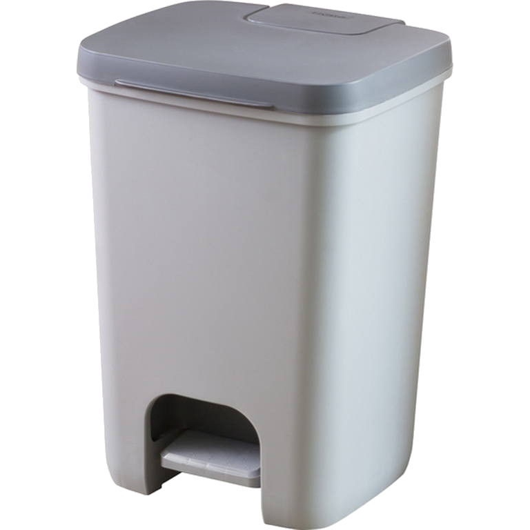 Контейнер для мусора Curver с педалью 20 л графитовый 30x29x43 см контейнер для мусора curver click it 25 л серый