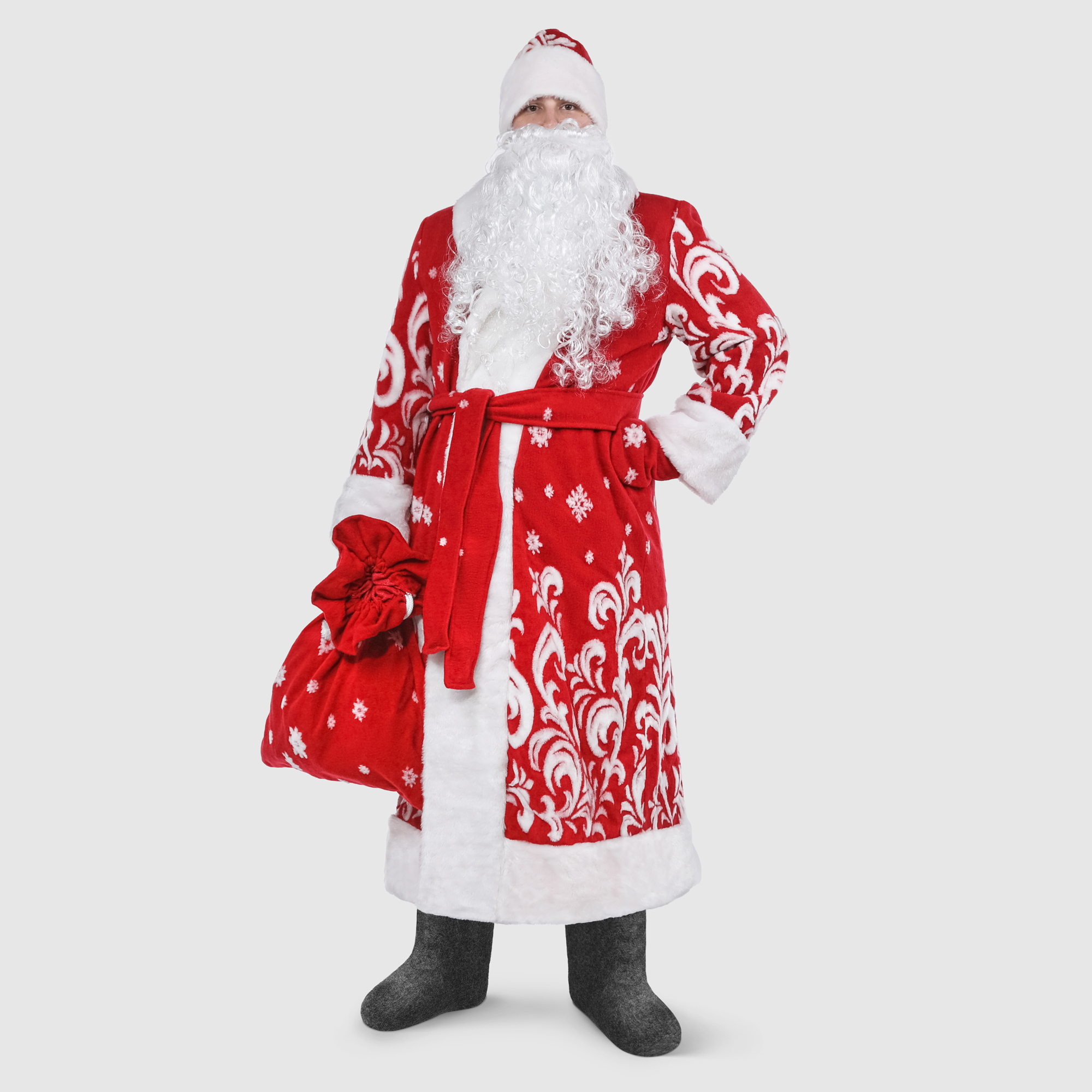 Костюм Артэ Дед Морозко р.54-56 темно-красный костюм артэ дед мороз стеганый из атласа р 54 56