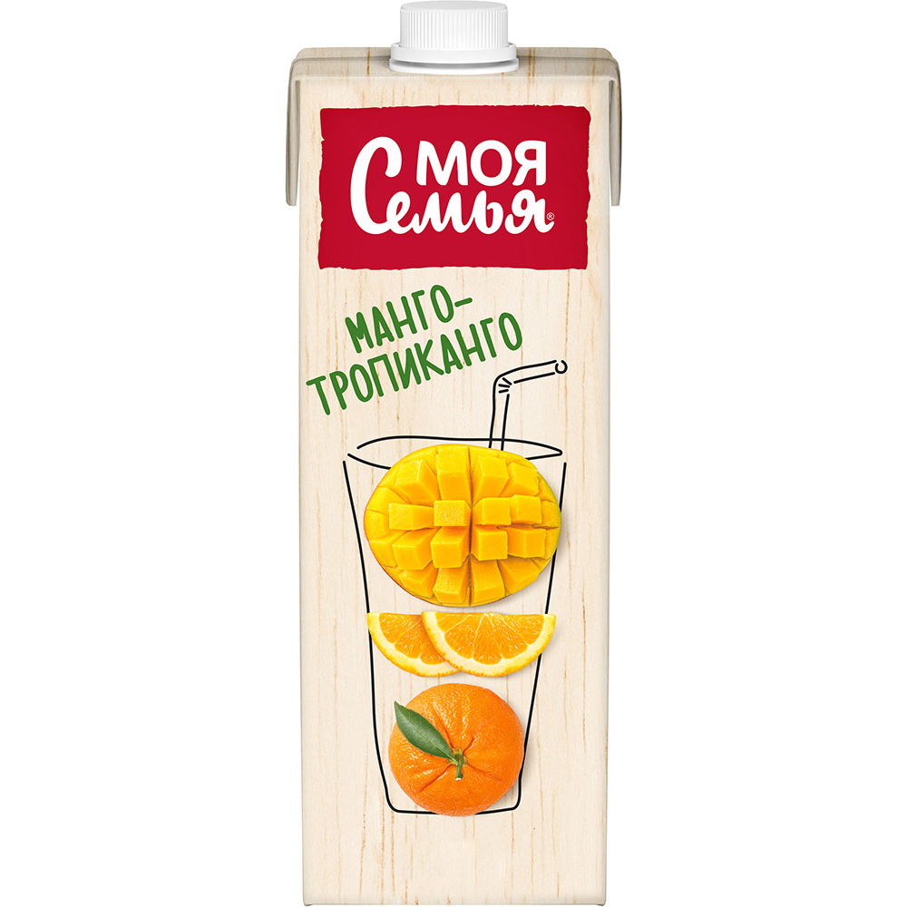 Напиток сокосодержащий Моя Семья Манго-Тропиканго, 0,95 л напиток сокосодержащий wiz манго кокос 0 5 л