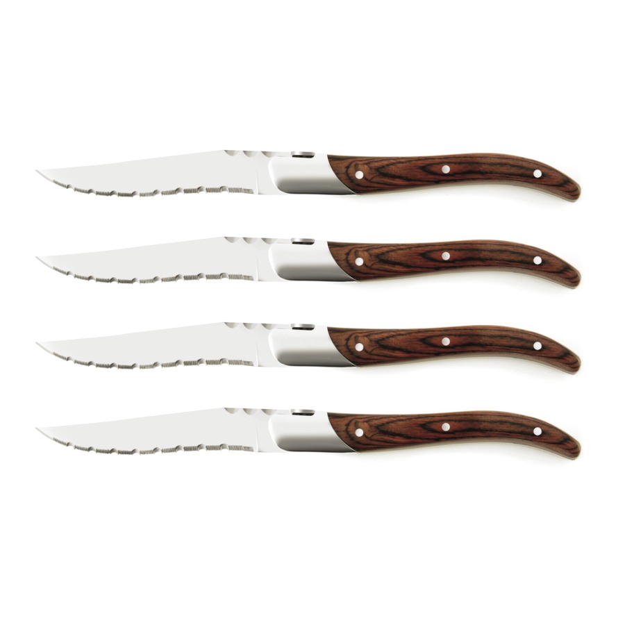 Набор ножей для стейка Legnoart Fassona 4 шт набор ножей для стейка tarrerias bonjean лайоль экспрессия ручка оливковое дерево 4 шт