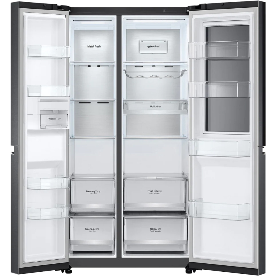 Холодильник LG GC-Q257CBFC, цвет серый - фото 6