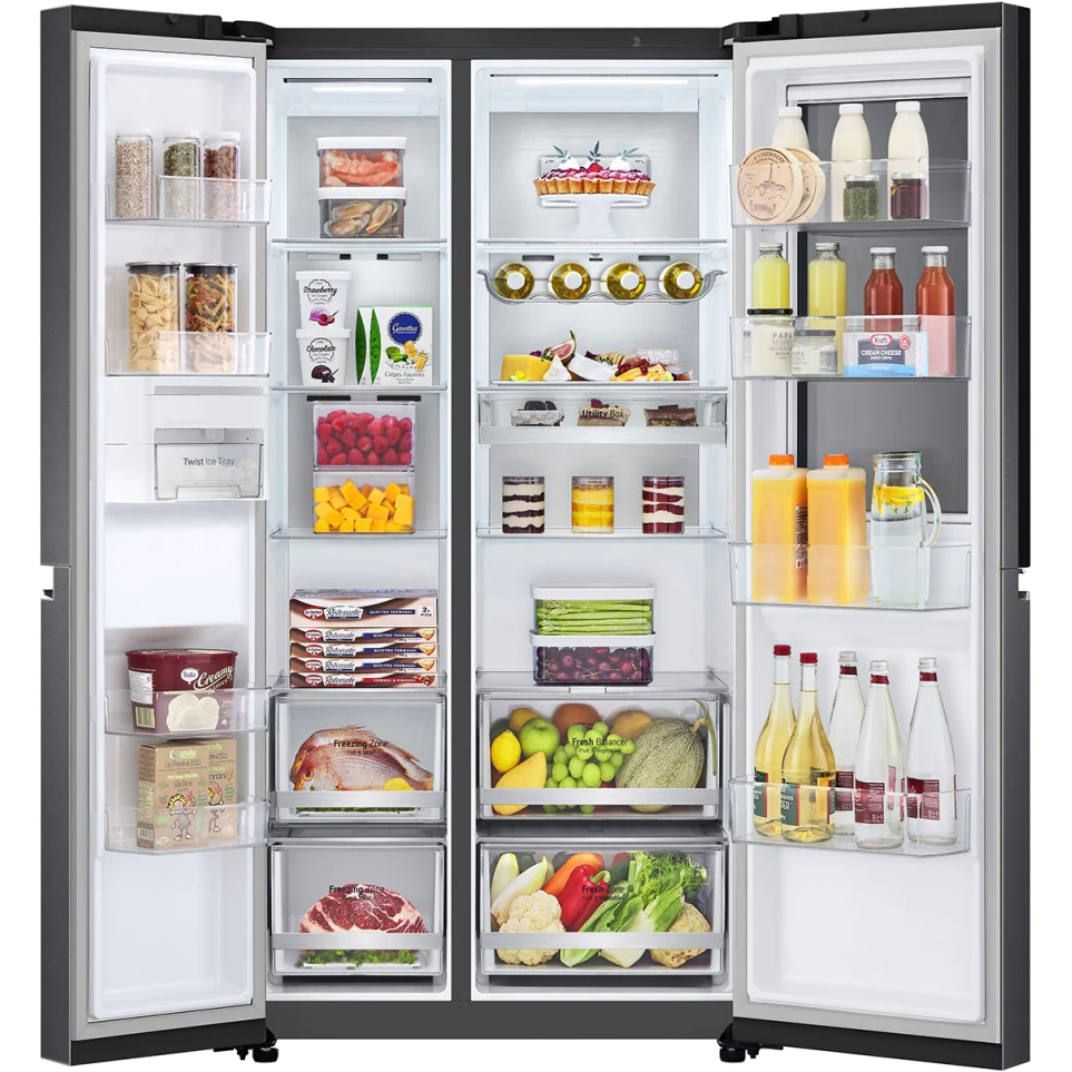 Холодильник LG GC-Q257CBFC, цвет серый - фото 7