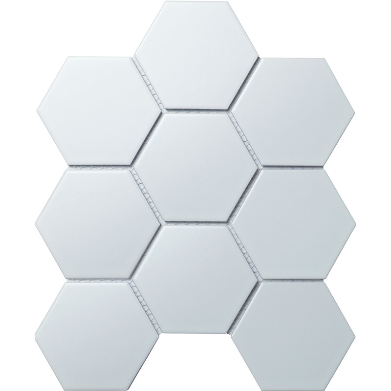 Мозаика Starmosaic hex. Big white matt 256х295х6, цвет белый - фото 1