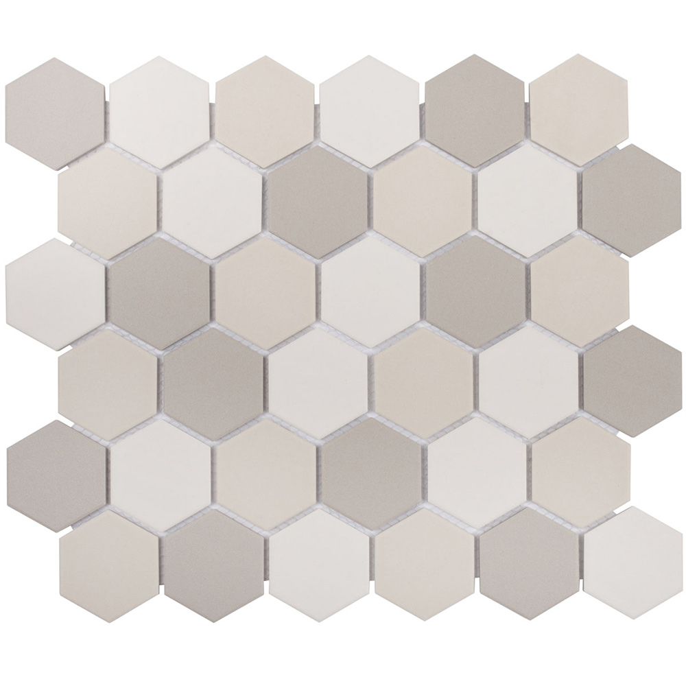 Мозаика Starmosaic hex.small lb mix antid 325х282х6, цвет серый - фото 1