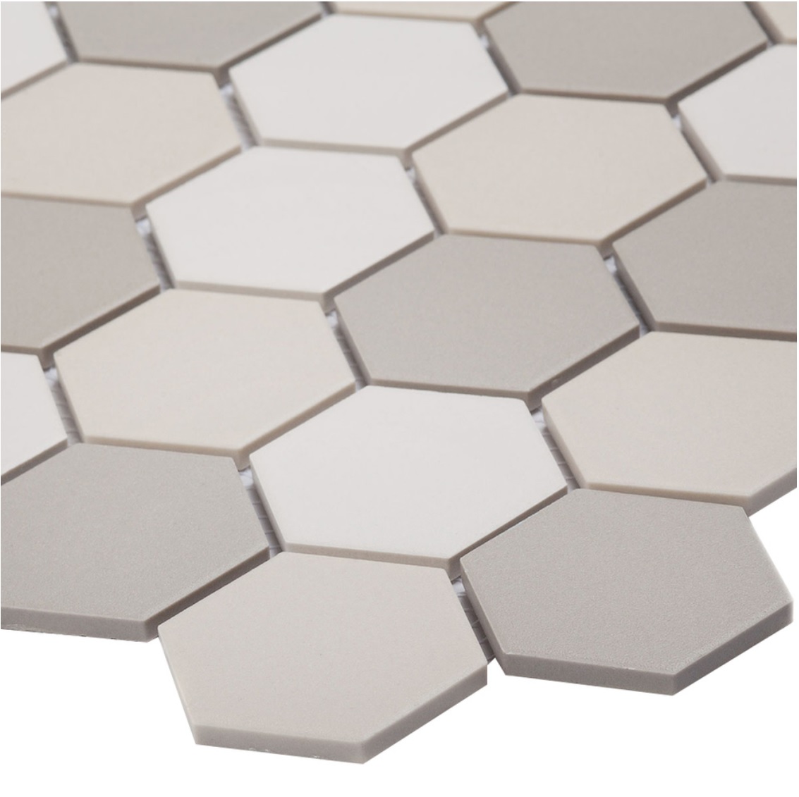 Мозаика Starmosaic hex.small lb mix antid 325х282х6, цвет серый - фото 2