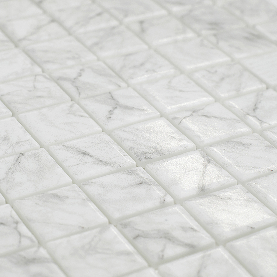 Мозаика Vidrepur № 4300 marble 317х317, цвет белый - фото 3