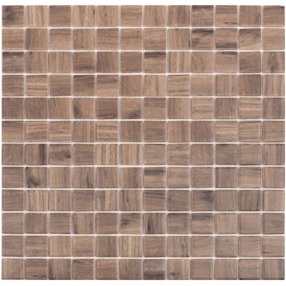 Мозаика Vidrepur № 4201 wood 317х317, цвет коричневый