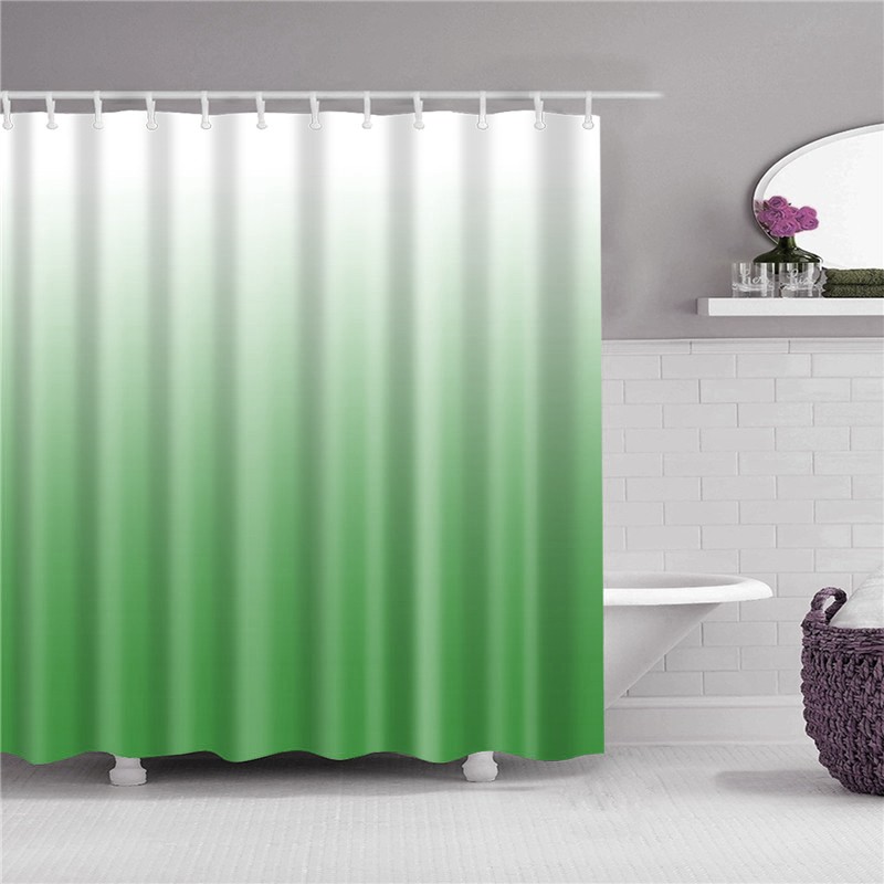 Штора для ванной Primanova Diamond зелёная 180х200 см