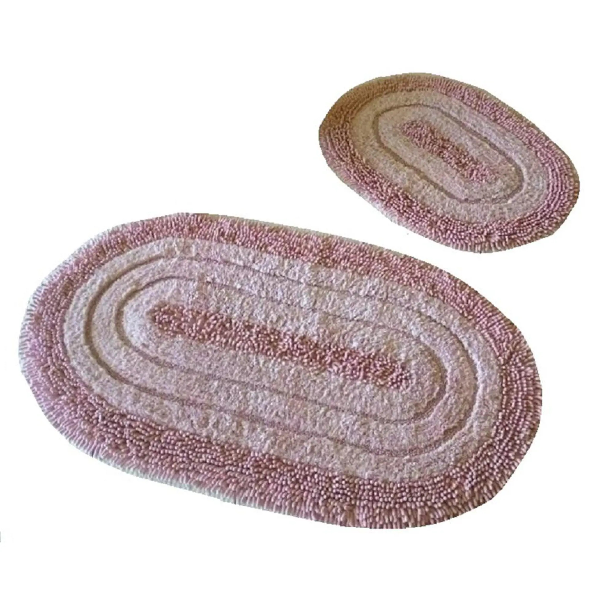 Набор ковриков для ванной Primanova Macaroni пудровый 50х60/60х100 см панели для стен mosaic light колотая цвет мербау 60х100 200мм 0 42 м2
