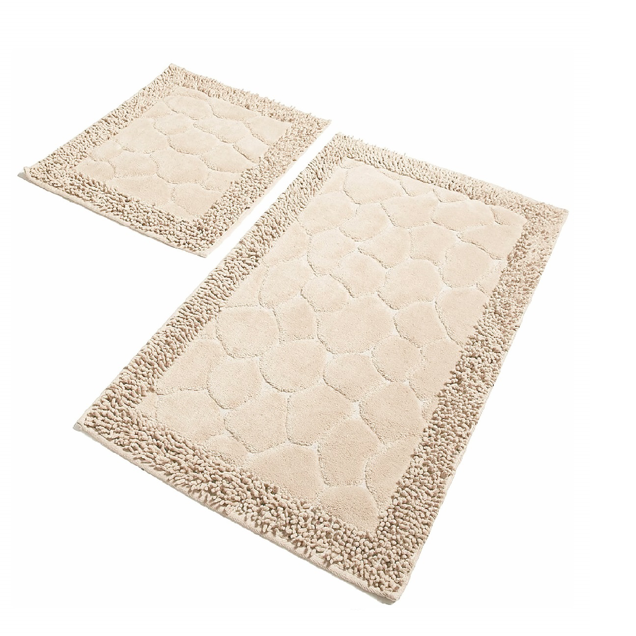 Набор ковриков для ванной Primanova Stone пудровый 50х60/60х100 см набор ковриков для ванны retro textil stone кремовый 2 шт