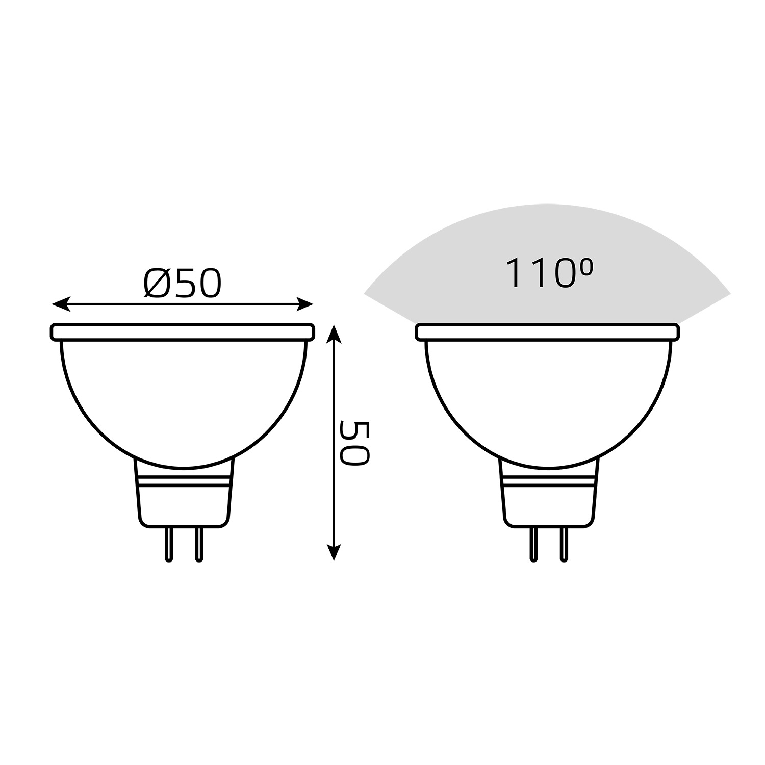 Лампа Gauss MR16 6W GU5.3 RGBW+диммирование LED Вид№5