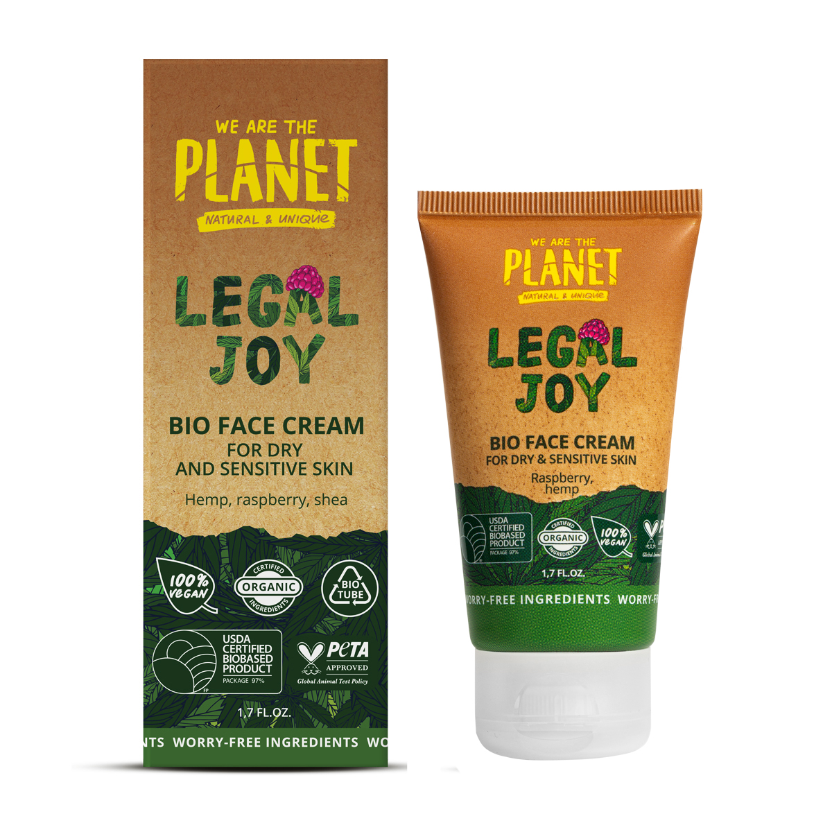 Крем для лица We Are The Planet Legal Joy для сухой и чувствительной кожи 50 мл крем уход для сухой кожи рук с мочевиной 10% 150г
