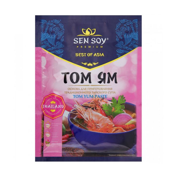 Основа для супа Sen Soy Том ям, 80 г сливки свитлогорье ультрапастеризованные 10% бзмж 500 гр