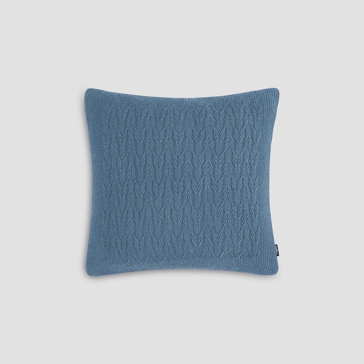 Декоративная подушка Togas Холти синяя 45х45 см, цвет синий - фото 2