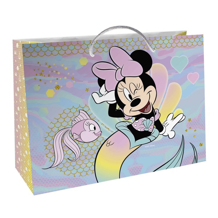 Пакет подарочный Minnie Mouse большой 40х30х14 см