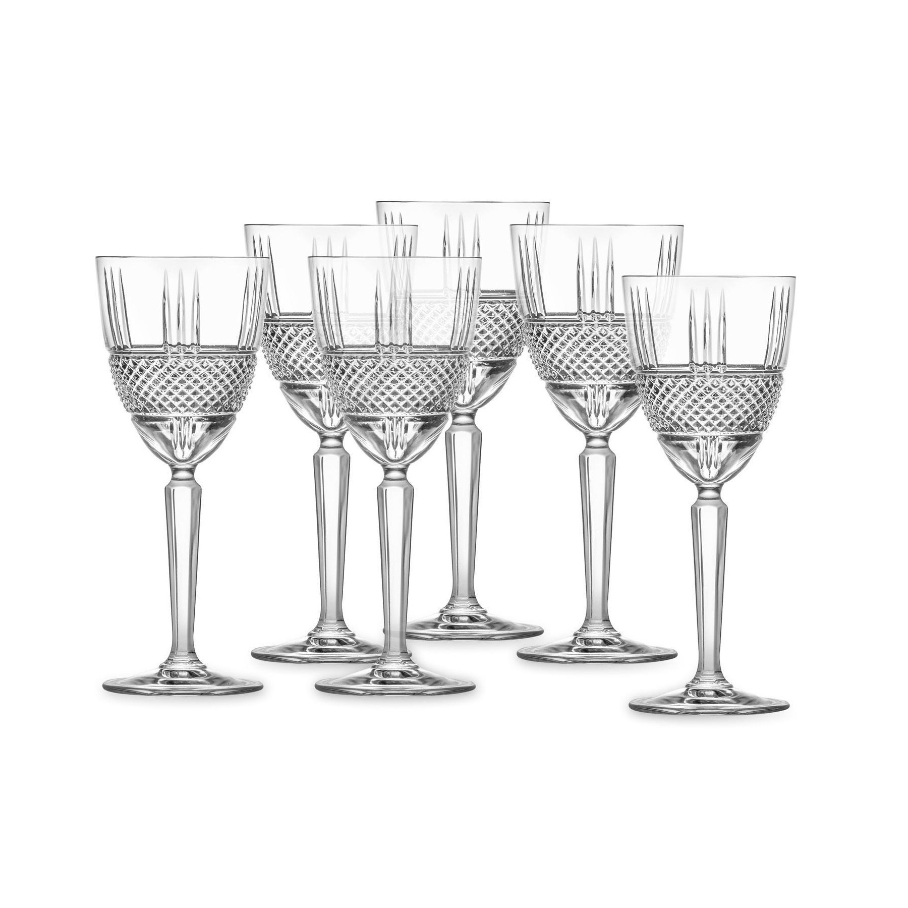 Набор бокалов для белого вина Rcr brillante 230млх6, цвет прозрачный - фото 3