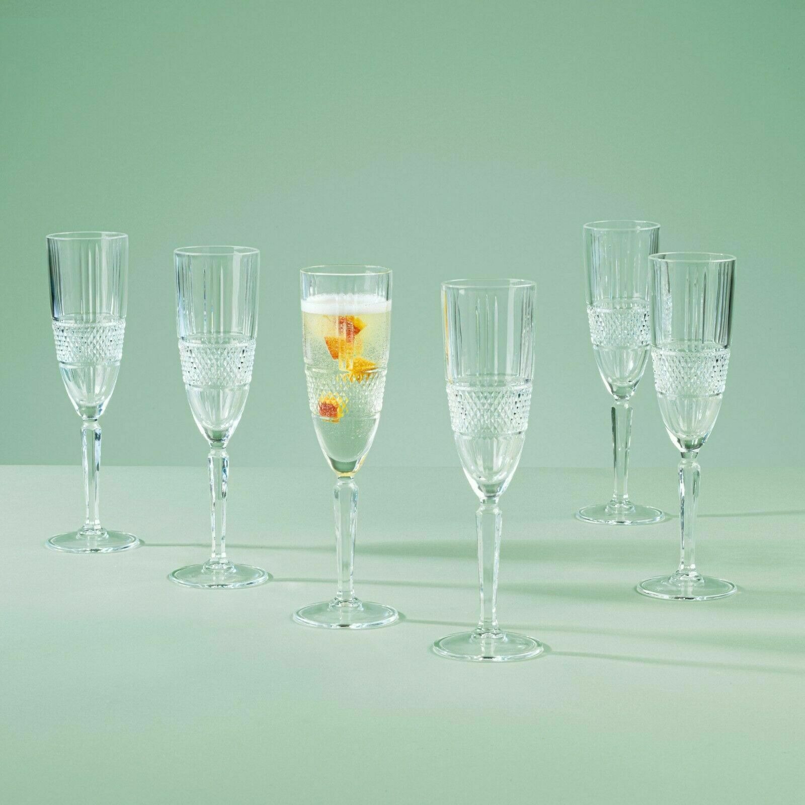 Набор бокалов для шампанского Rcr brillante 190млх6, цвет прозрачный - фото 5