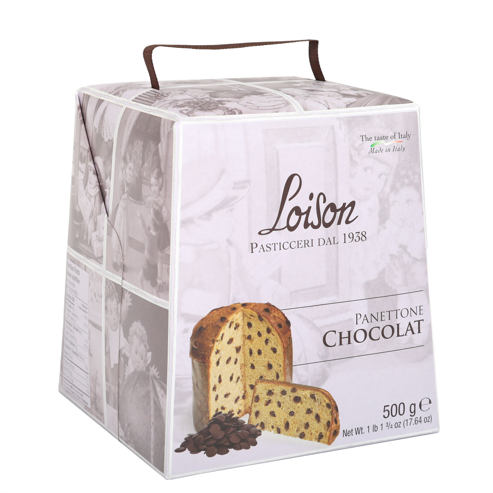 Кекс Loison Panettone Astucci шоколадный 500 г кекс loison colomba вишня и корица 0 5 кг