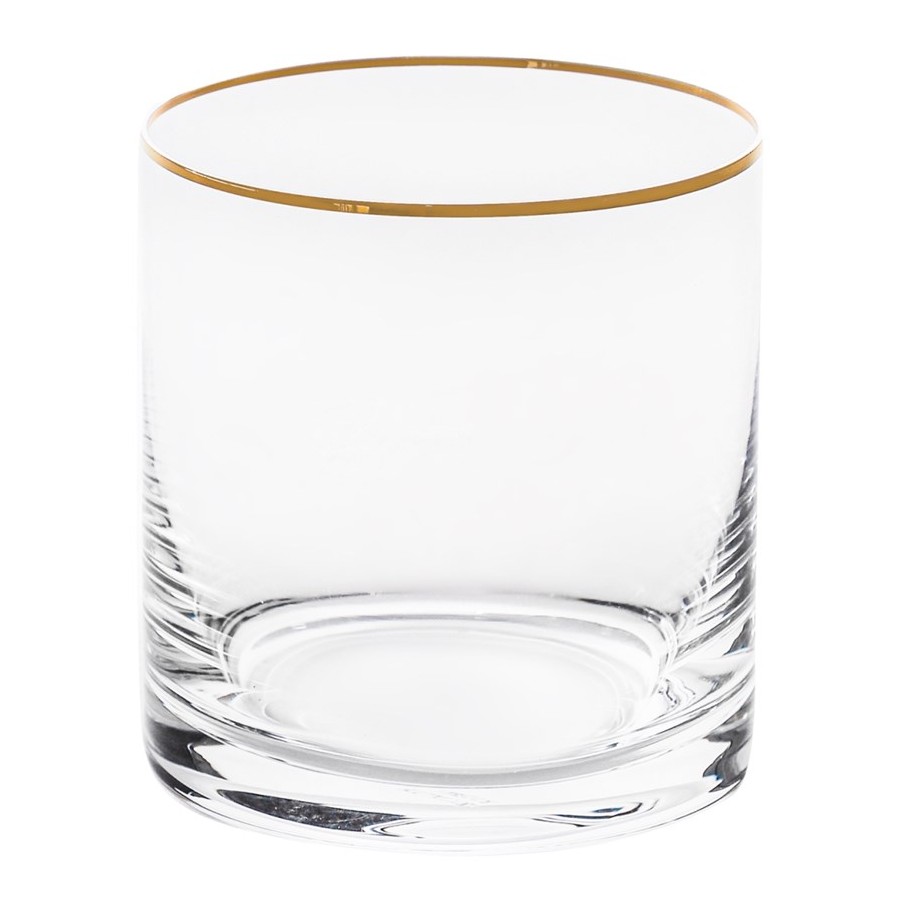 Набор стаканов для виски Crystalite Bohemia Larus отводка золото 320 мл 6 шт набор стаканов crystal bohemia larus отводка золото 6шт 410мл низкие стекло
