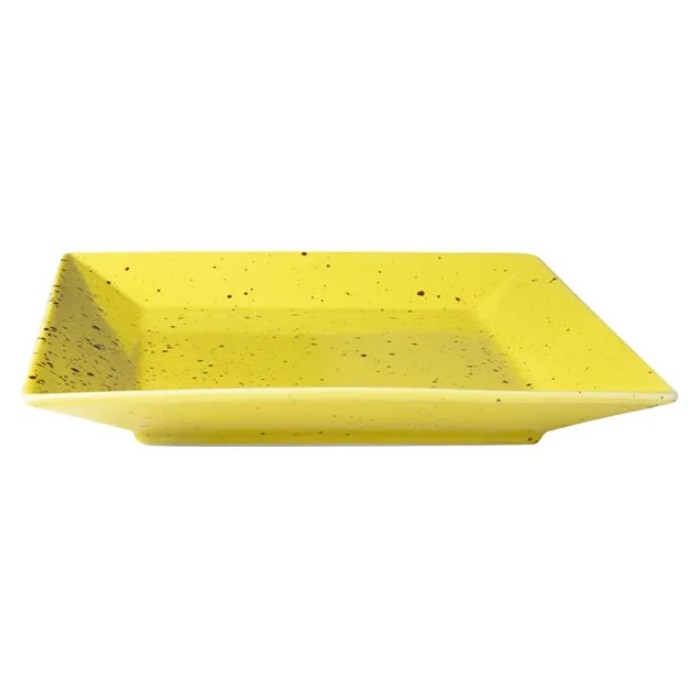 Тарелка квадратная мелкая G.Benedikt Actual Buffet 15х15 см желтый тарелка для кормления banana yummy c крышкой желтый