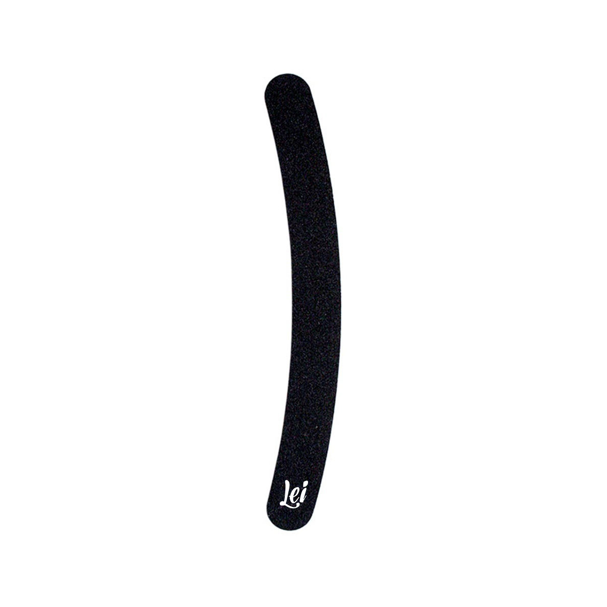 Пилка для ногтей LEI шлифовочная черная пилка триммер металлическая для ногтей перфорированная с защитным колпачком 15 см в чехле