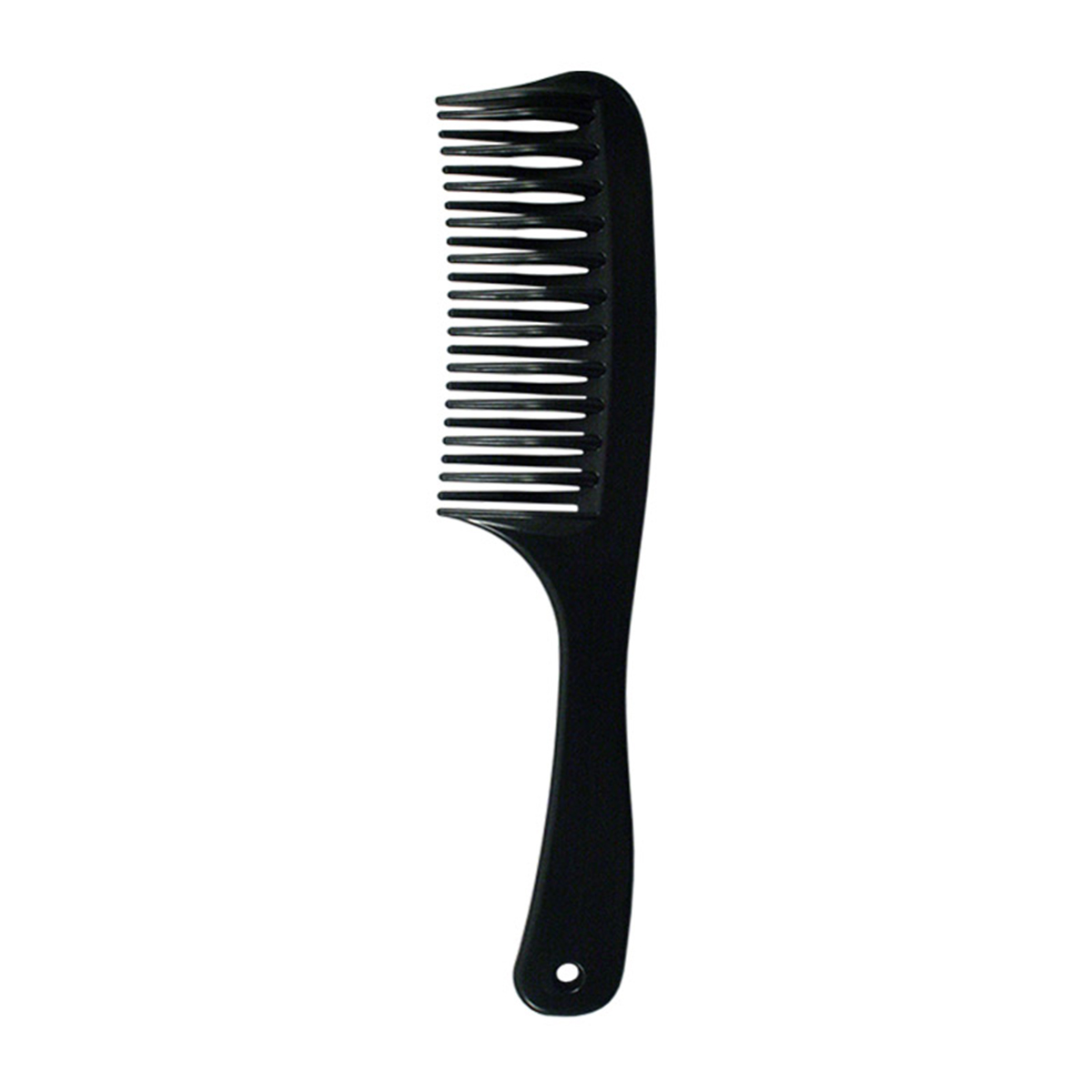 Гребень для волос Lei пластик 041, черный, 205х45 мм массажная расческа для волос с комбинированной щетиной чёрная