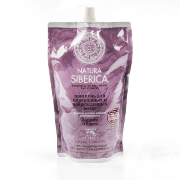 Шампунь для волос Natura Siberica Защита и блеск, 500 мл светящаяся резинка для волос розовая winx