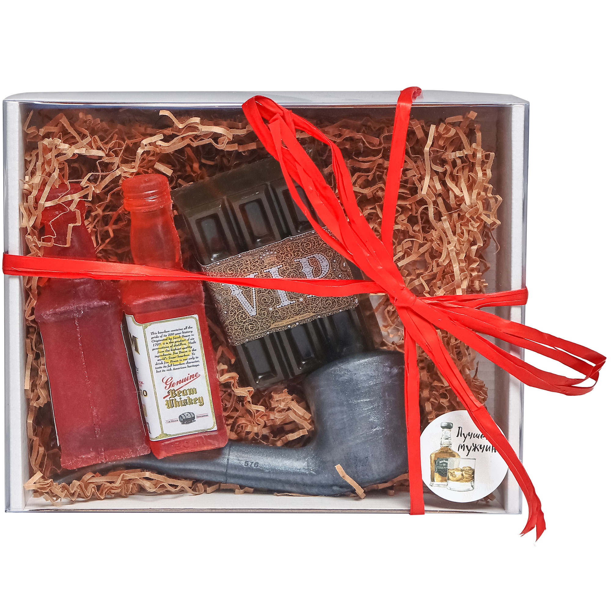 Подарочный набор из мыла Carolon ручной работы VIP алкоголь и трубка, 4 предмета - фото 2