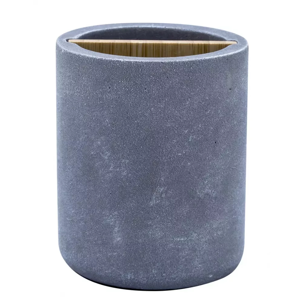 Стакан для зубных щеток Ridder Cement серый стакан универсальный ridder brick серый 8 3х8 3х9 5 см