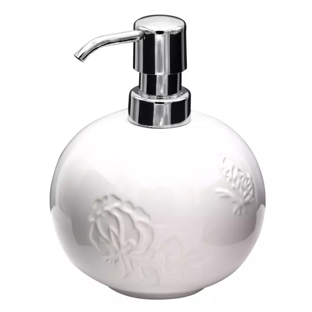 Дозатор для жидкого мыла Ridder Flower белый ёршик для туалета ridder classico белый 10 5х10 5х36 см