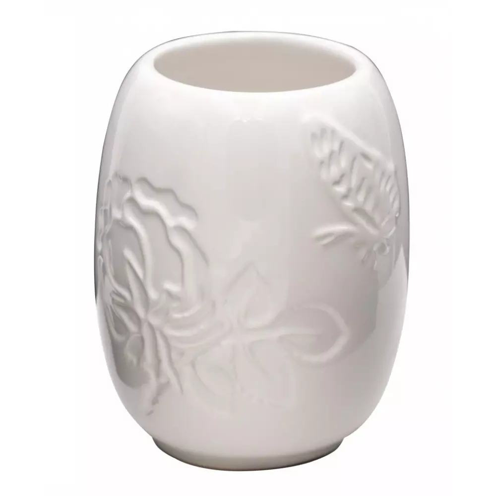 Стакан Ridder Flower белый flower ваза