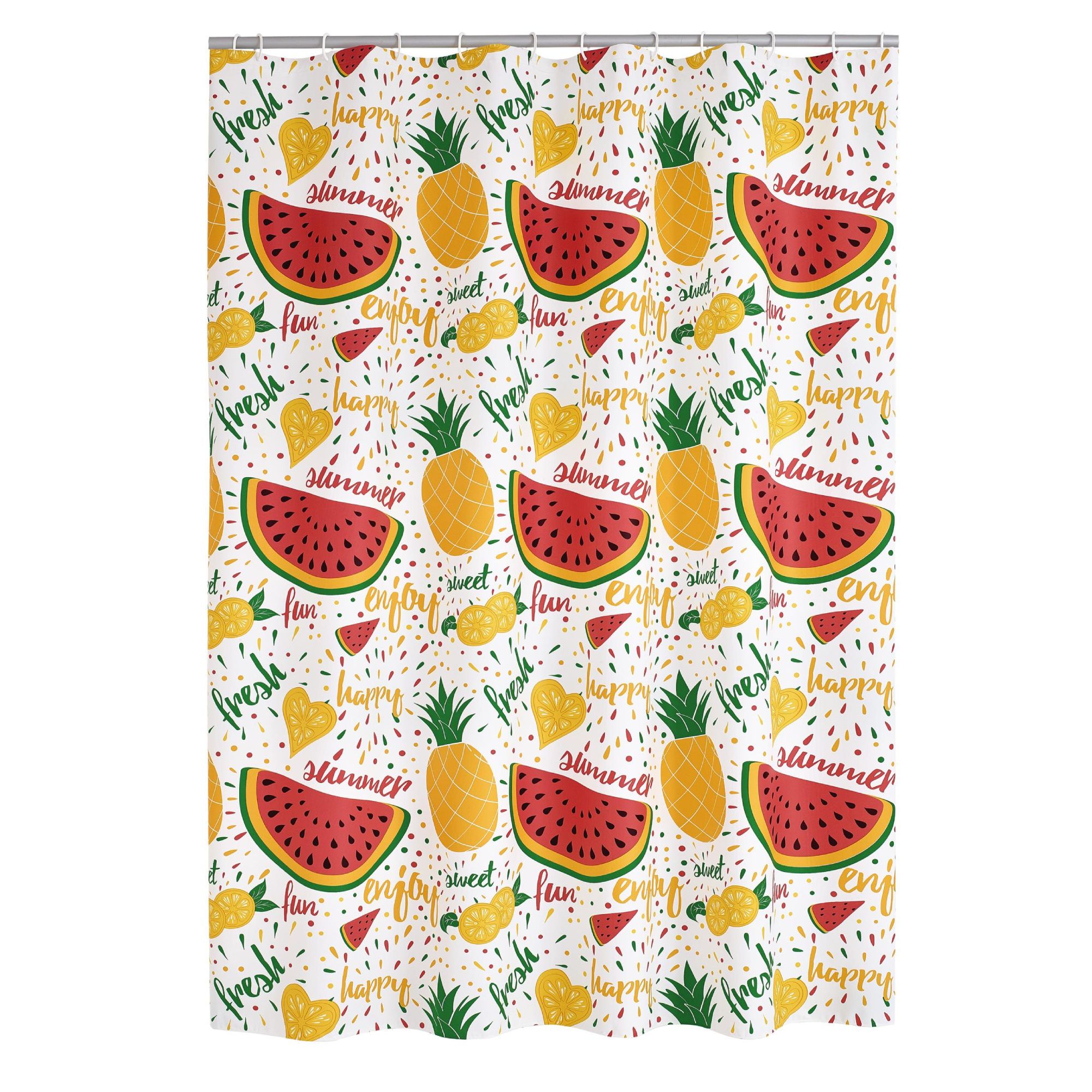 Штора для ванной Ridder Fruits цветной 180x200 см