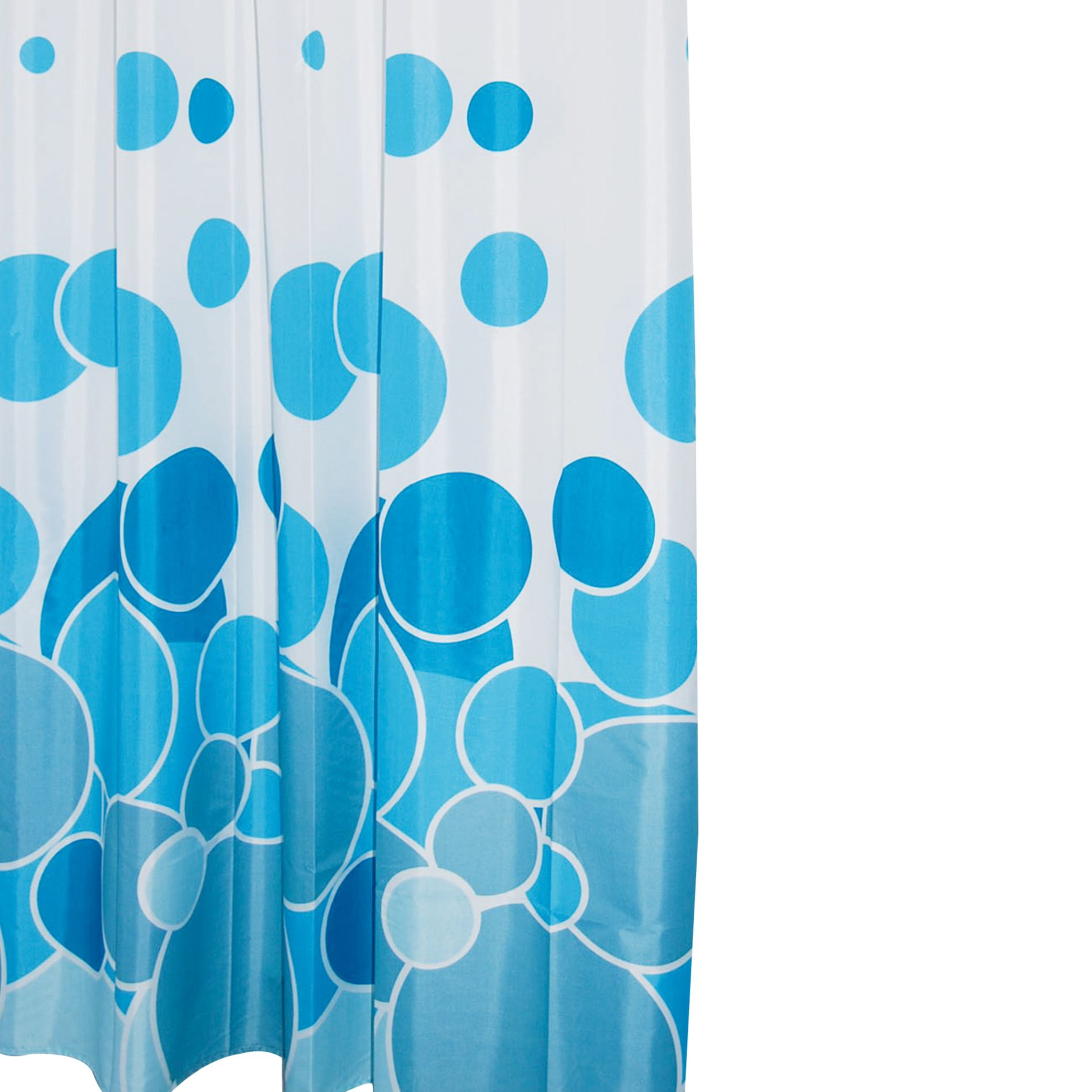 Штора для ванной Ridder Kani синий/голубой 180x200 см, цвет белый