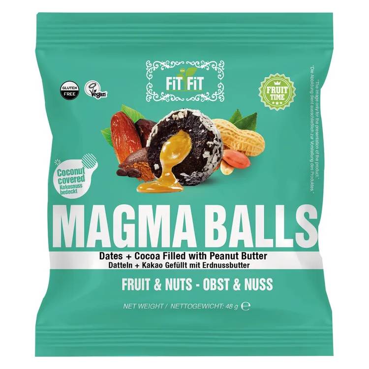 Конфеты Magma Balls финик с какао и арахисовой пастой, 48 г