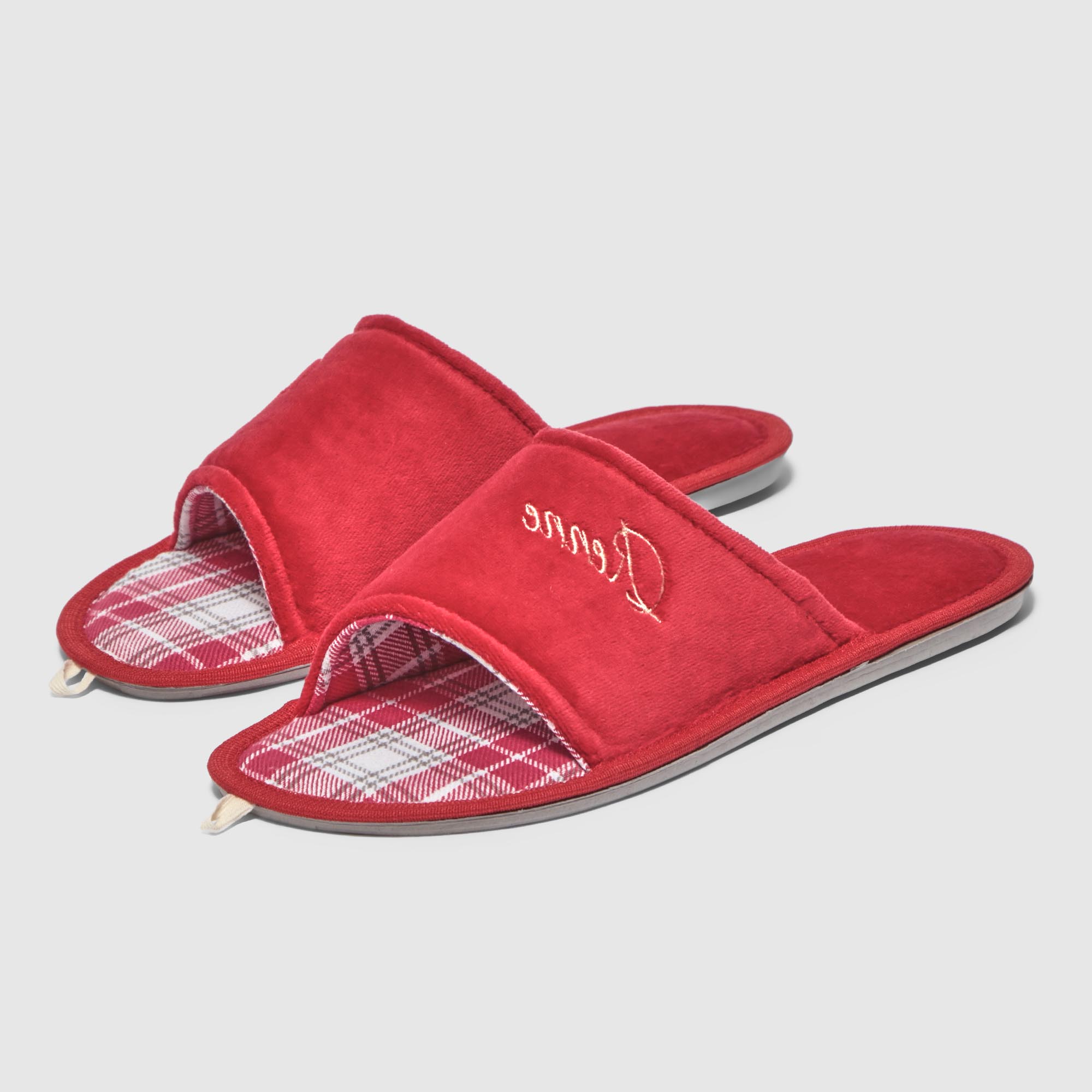 Женские тапочки Renne красные р.39-40