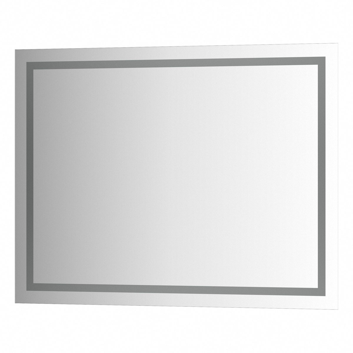 фото Зеркало evoform со встроенным led-светильником 24 w 80х60 см без выключателя
