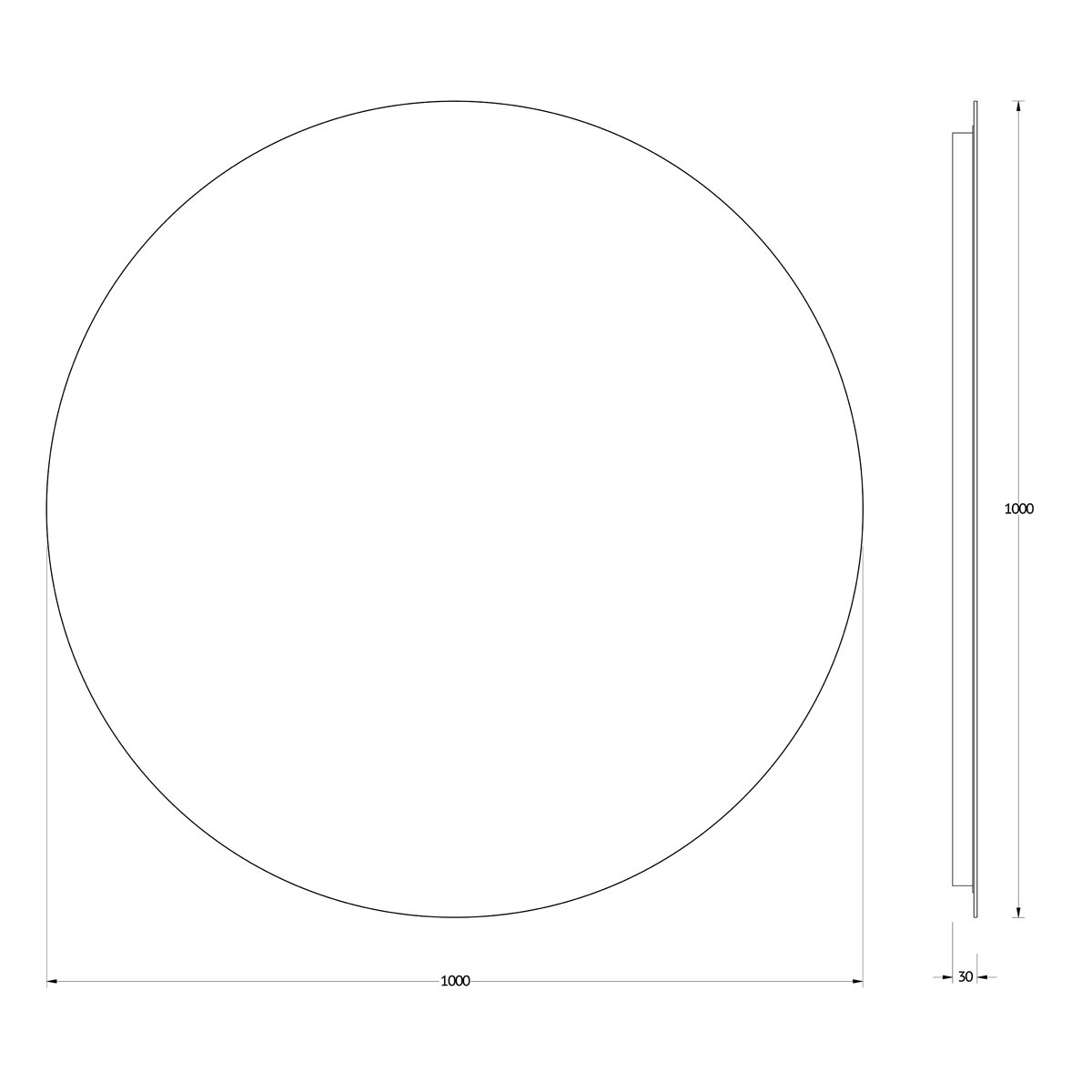 Зеркало Evoform с LED-подсветкой 27 W Ø100 см Без выключателя Нейтральный белый свет Вид№4