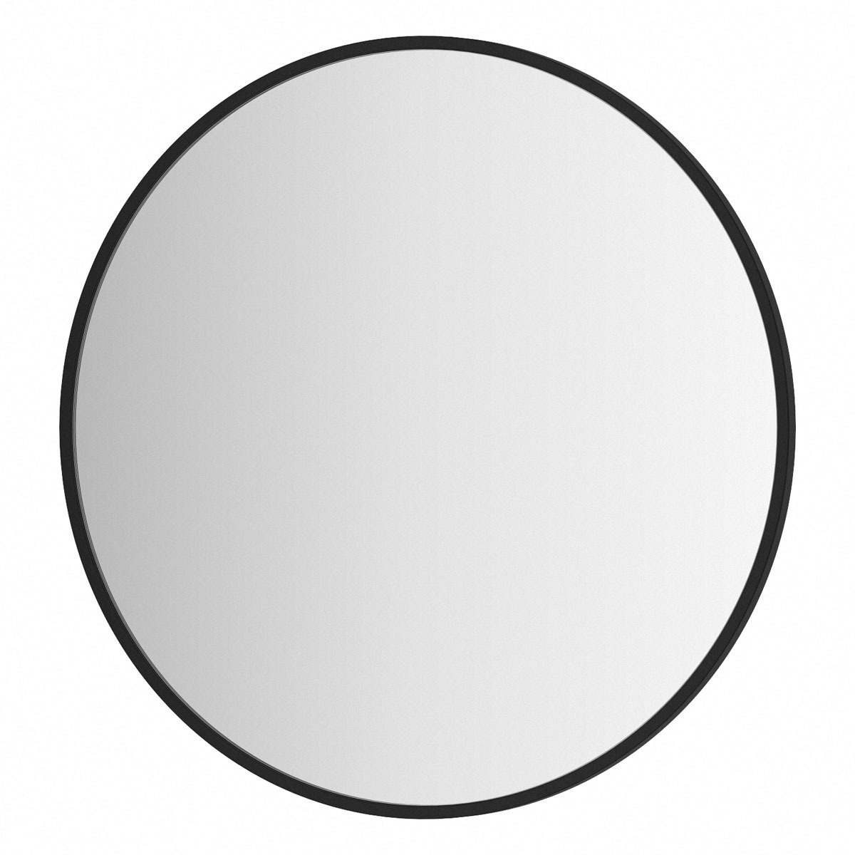 Зеркало Evoform в раме Ø50 см Черный цвет зеркало в раме beautyup 175 75 цвет черный