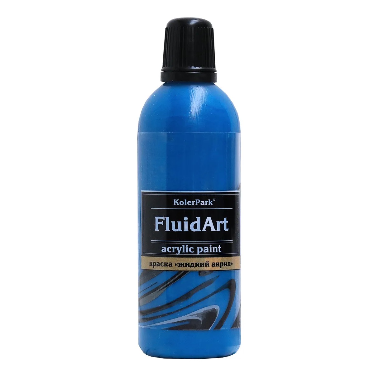 Краска KolerPark fluid art синий 80 мл краска сатиновая kolerpark синий 150 мл