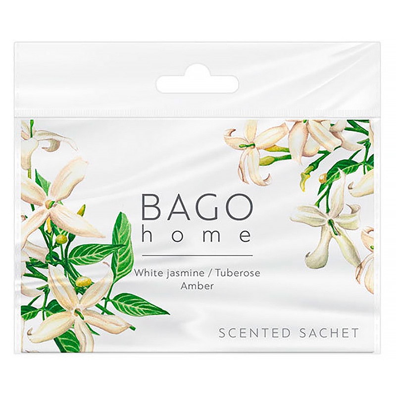 Саше ароматическое BAGO home для дома Белый жасмин саше ароматическое midzumi новое откровение 1 мешочек в коробочке 13 гр