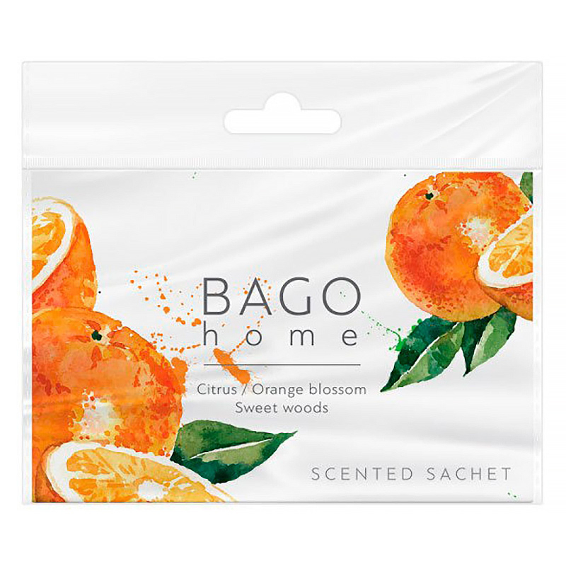 Саше ароматическое BAGO home для дома Сочный апельсин саше ароматическое midzumi новое откровение 1 мешочек в коробочке 13 гр