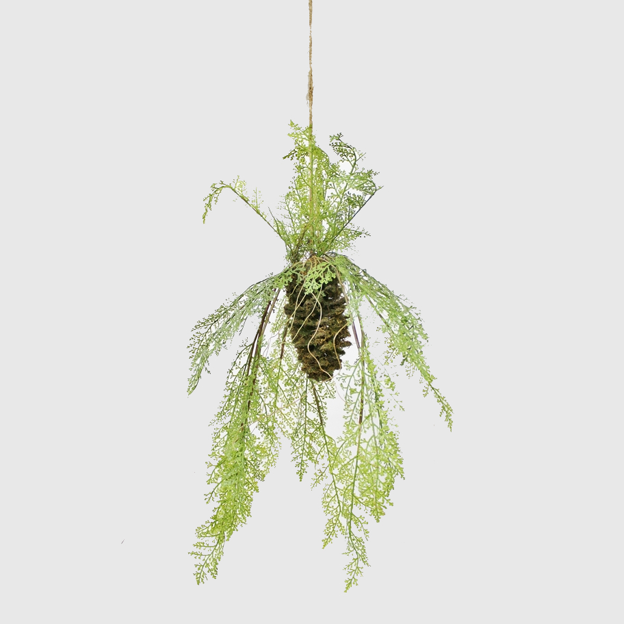 Папоротник Конэко-О ампельный на корне 70 см в подвесном кашпо цветок искусственный конэко о в подвесном кашпо