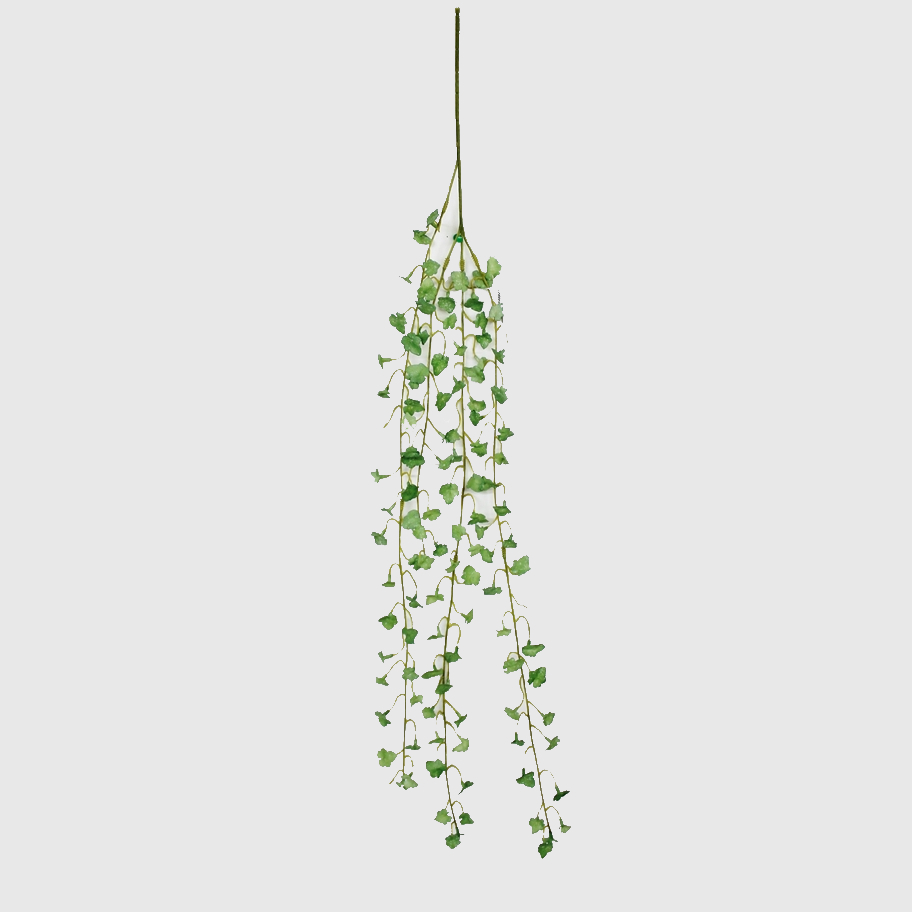 Плющ Конэко-О ампельный с мелким листом зеленый, 90 см плющ конэко о ампельный искусственный с мелким листом из латекса 60 см в кашпо