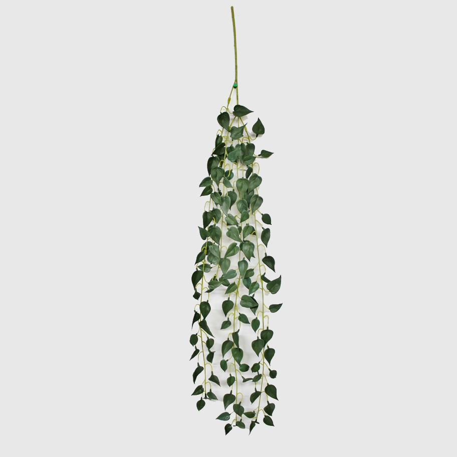 Сциндапcус Конэко-О ампельный искусственный с листьями из латекса 90 см сциндапcус конэко о ампельный 70 см в кашпо 14х14х12 см темно зеленый