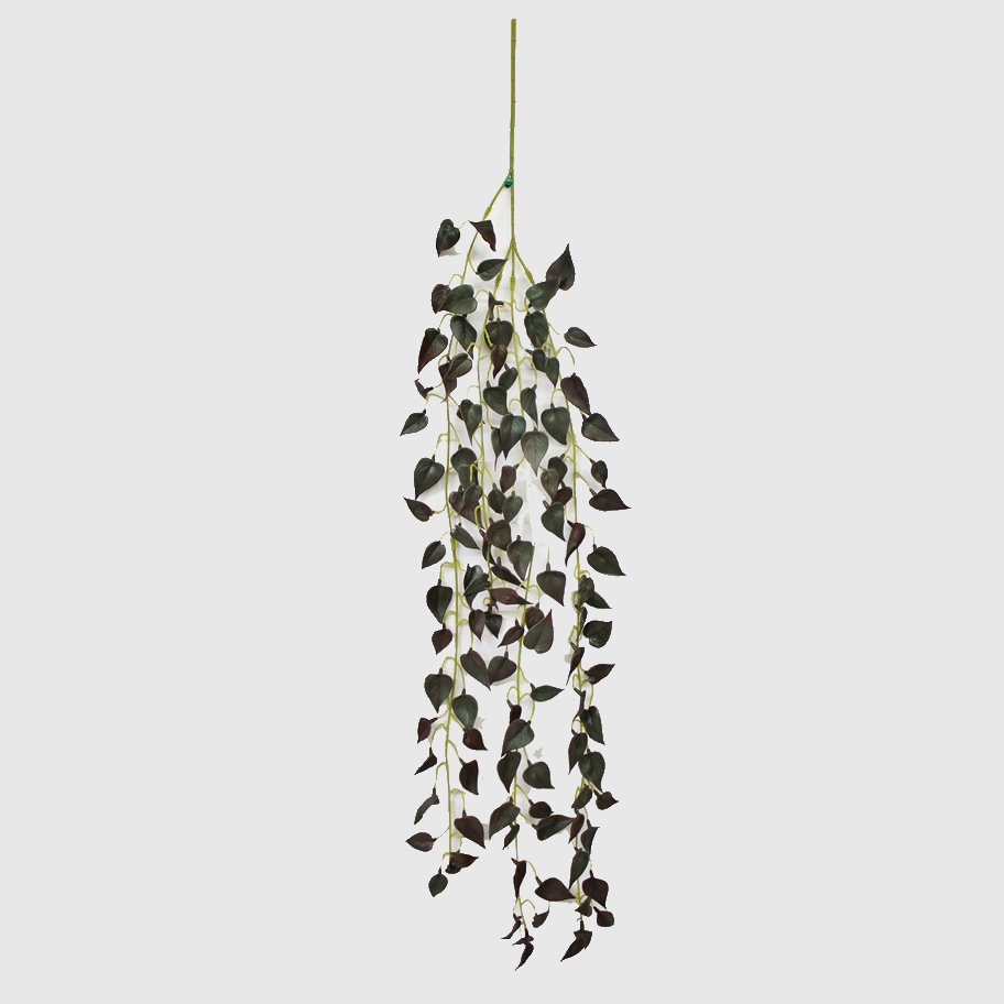 Искусственный Сциндапcус Конэко-О ампельный с листьями из латекса, зеленый, высота 90 см плющ конэко о ампельный с мелким листом зеленый 90 см